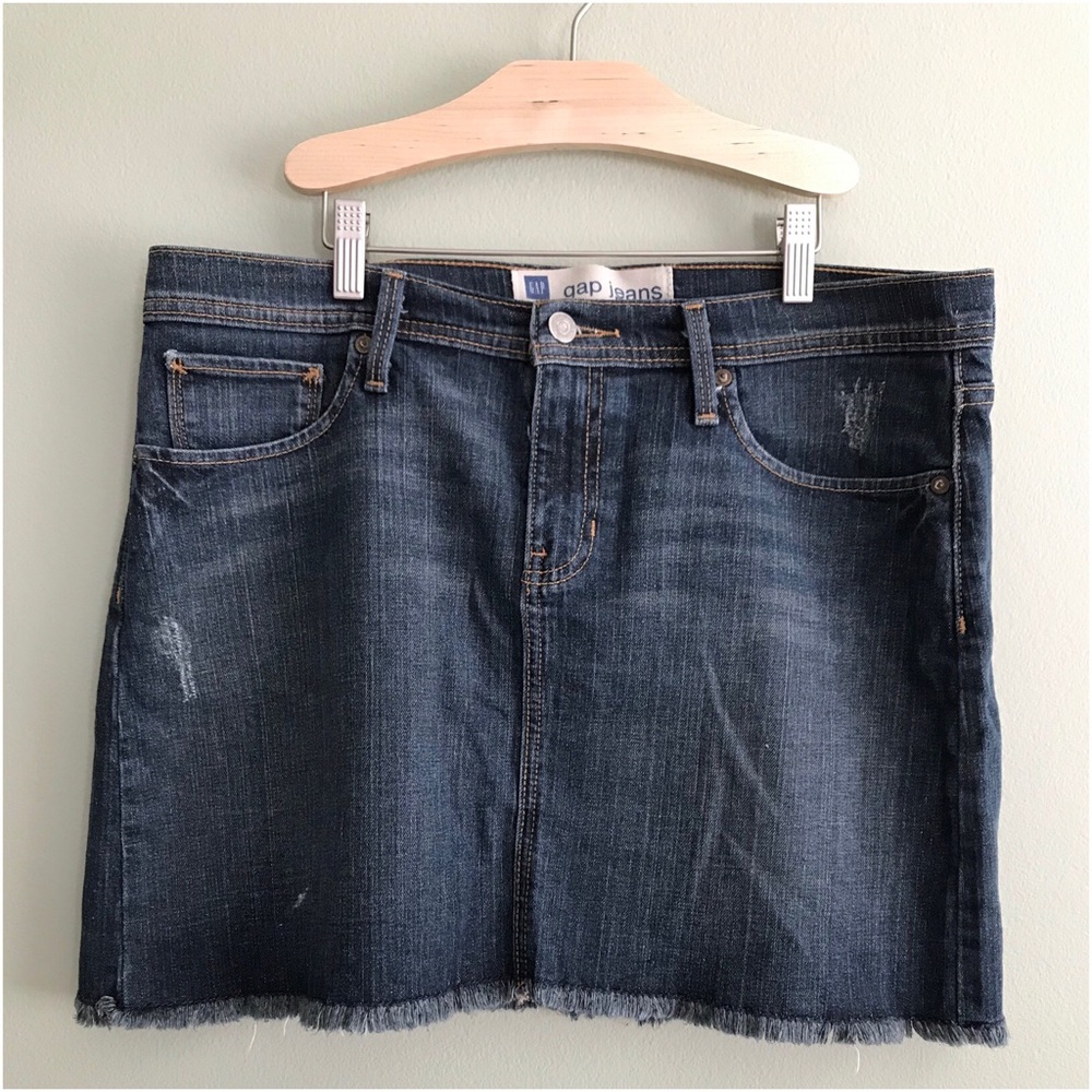 Gap Short Stretchy Jean Skirt